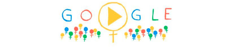 Поздравление с 8 марта от Google